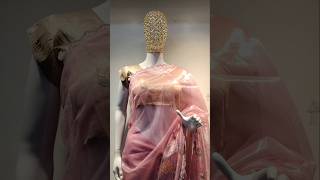 Chiffon fabric with siroski work designer saree youtubeviral youtubeshorts viralshort viralreels [upl. by Sukram301]