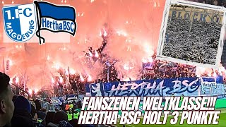 HERTHA BSC HOLT DREIER IN MAGDEBURG Magdeburg vs Hertha BSC  FANPRIMUS STADIONVLOG [upl. by Purpura618]