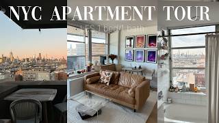 NEW YORK CITY APARTMENT TOUR lower east side 1 bed1 bath in NYC living alone [upl. by Yraht]