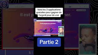 3 applications pour gagner de l’argent en ligne [upl. by Ahtiekal]