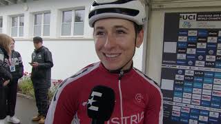 Christina Schweinberger  Interview at the start  World Championships Road Race Zürich 2024 [upl. by Mauri]