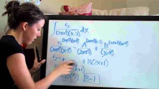 Partial fractions distinct linear factors example 3 KristaKingMath [upl. by Ddej511]