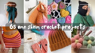 What to Crochet with One Skein 65 PROJECTS YOULL ACTUALLY WANT TO MAKE [upl. by Christabelle]