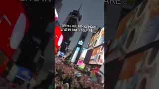 Jewish rapper sings “bring the family home” in Times Square NyC for 1000s of people koshadillz [upl. by Erlond4]