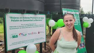 Inauguración mejoras en Sistema de Agua potable La Barranca [upl. by Syxela176]