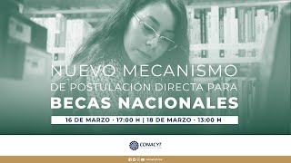 Nuevo mecanismo de postulación directa para becas nacionales Conacyt 2022 y transición al SNP [upl. by Jamin848]