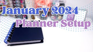 January 2024 Planner Setup Happy Planner Frankenplanner [upl. by Angelo]