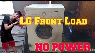 LG Front Load No Power home service cainta floodway [upl. by Aserahs]