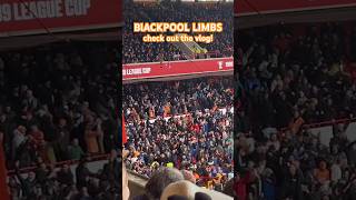 BLACKPOOL AWAY LIMBS football limbs facup [upl. by Kcirted242]