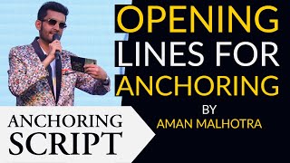 Opening Lines For Hosting an Event  Anchoring Tips in Hindi  Starting Lines for Anchoring in Hindi [upl. by Miquela490]