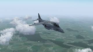 Harrier GR9 Training Sortie  FlightGear  VOD Part 1 [upl. by Pieter265]