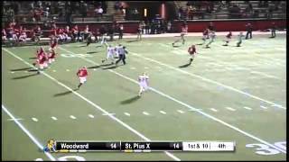 9 WR of Woodward Academy w reception from QB Googer 39yd TD [upl. by Nyrahs]