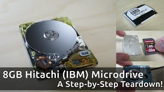 Teardown of a Hitachi IBM Microdrive StepbyStep Video [upl. by Winnah591]