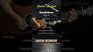 Dandelions  Ruth B  EASY Guitar Tutorial with Chords  Lyrics guitarchords [upl. by Esmerelda]