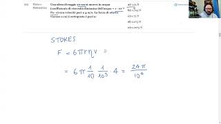 🔭 Luglio 2024  Fisica e matematica n° 525  Una sfera di raggio 10 cm si muove in acqua coefficie… [upl. by Brynn610]