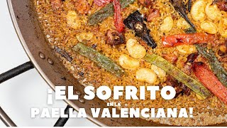 Paella valenciana como hacer el Sofrito [upl. by Nilek725]