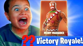 IF MY 10 YEAR OLD LITTLE BROTHER WINS THIS GAME HE GETS THE GINGERBREAD FORTNITE MOST INTENSE GAME [upl. by Eimam391]