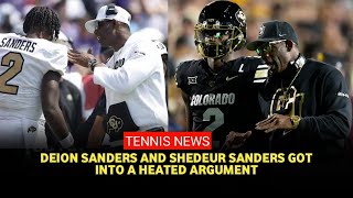 Deion amp Shedeur Sanders had a heated dispute over large sum of money during a tense Colorado flight [upl. by Beitch]