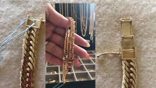 How to lock unlock double lock kehei 12cut8cut6cut jewelry by Ck jewelry k18 gold japan [upl. by Ramilahs]