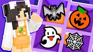 💜Minecraft BUT Every Room is a Different HALLOWEEN EMOJI [upl. by Lahcim525]