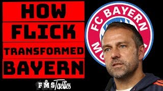 Hansi Flicks Bayern Munchen Tactics  How Flick Transformed Bayern Munich [upl. by Celik]