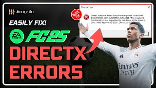 How to Fix EA FC 25 DirectX Errors  DirectX Function FailedGraphics Driver Crashed SOLVED [upl. by Benedetta661]