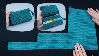 A simple crochet pursewallet  a gift that any girl will be happy with [upl. by Yanej]