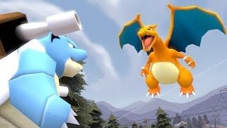 POKÉBUDS Ep1  Blastoise and Charizard FIGHT Pokemon SFM [upl. by Rodnas]