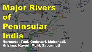 Peninsular Rivers of India  Geography UPSC IAS NDA CDS SSC CGL [upl. by Heyde]