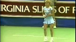 Chris Evert ends 2year losing streak to Martina Navratilova  1985 Key Biscayne F [upl. by Nap330]