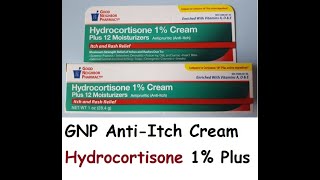 GNP Anti Itch Cream Hydrocortisone 1 Plus 12 Moisturizer [upl. by Akcirahs]