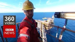 In 360 Life on an Oil Rig BBC News [upl. by Cordier47]