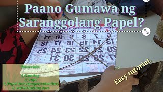 Paano gumawa ng saranggolang gawa sa Papel at sabay nadin natin itong paliparin 2020  Layangan [upl. by Anirtak]