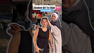 Random Girl Try Hijab 💞 islamicvideo islamicshorts hijab [upl. by Ahsian]