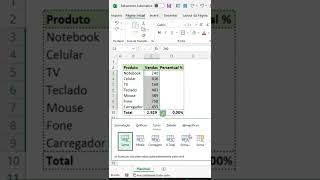 Como calcular o percentual no Excel [upl. by O'Donoghue624]