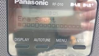 panasonic rfd10 dab plays with 1 signal bar [upl. by Evvy]