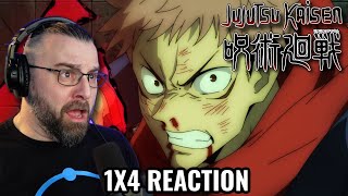 JUJUTSU KAISEN 1X4 REACTION quotCurse Womb Must Diequot [upl. by Sharl]