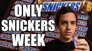 I ONLY ATE SNICKERS CHOCOLATE FOR A WEEK HERES WHAT HAPPENED [upl. by Whall521]