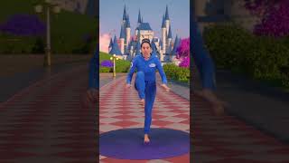 Cinderella Slipper Kids Yoga Balance Challenge shorts fairytales kidsyoga exercise [upl. by Gelb]