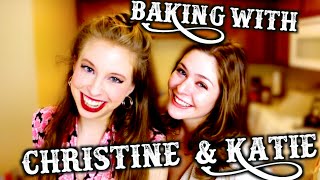 BAKING WITH CHRISTINE amp KATIE  PIEING FOR 100000 [upl. by Anayhd]