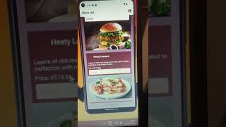 Food App for Christoffels Restaurant Part 2 [upl. by Auqcinahs]