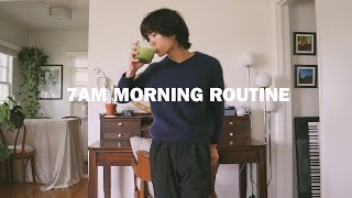 7am morning routine  peaceful amp productive [upl. by Kinghorn]