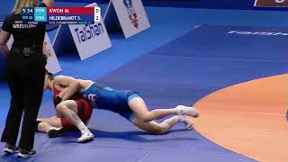 Miseon KWON KOR vs Sarah Ann HILDEBRANDT USA  Seniors World Championships 2023  Eighth Final [upl. by Oiled]