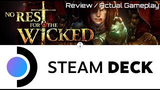 No Rest for the Wicked Review  Gameplay Steamdeck [upl. by Ardnama]