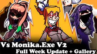 FNF  VS MonikaEXE V2 Sonicexe Gallery  ModsHardGameplay [upl. by Azalea]