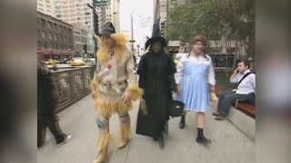 Courtesy Desk Trick or treating at other Chicago news stations [upl. by Hyacinthia]