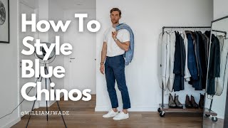 7 Ways To Wear Navy Chinos  In 2 Minutes [upl. by Ayarahs176]