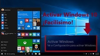 ¡Activar Windows 10 cualquier versión 20182019 Quitar marca de agua Facilicimo 1 link [upl. by Conrade354]