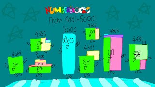 NUMBERBLOCKS Counting Video From 4001  5000 [upl. by Ulu]