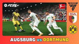 AUGSBURG vs BORUSSIA DORTMUND  Bundesliga 202425  EA SPORTS FC 25 [upl. by Niawat]